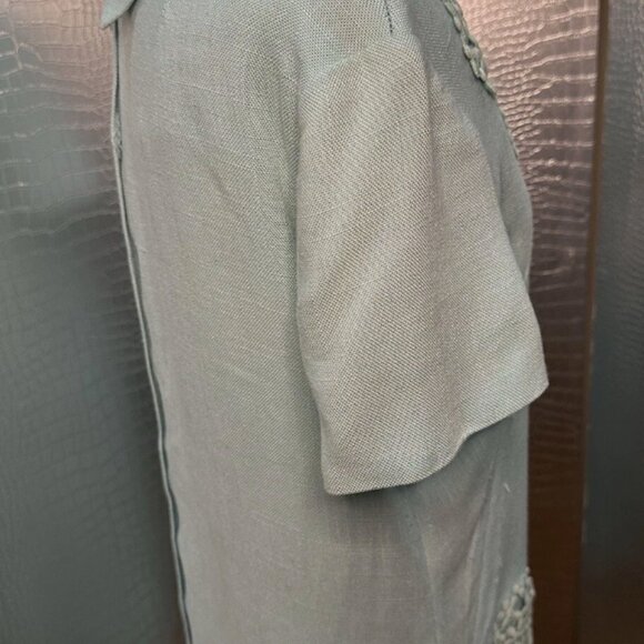 Vintage Henry Lee Light Blue Embellished Party Dress 1960's Size Small - Picture 7 of 9